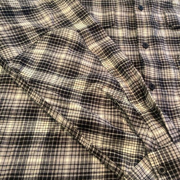 Men’s black and white dickies flannel size 2XL - Picture 5 of 8
